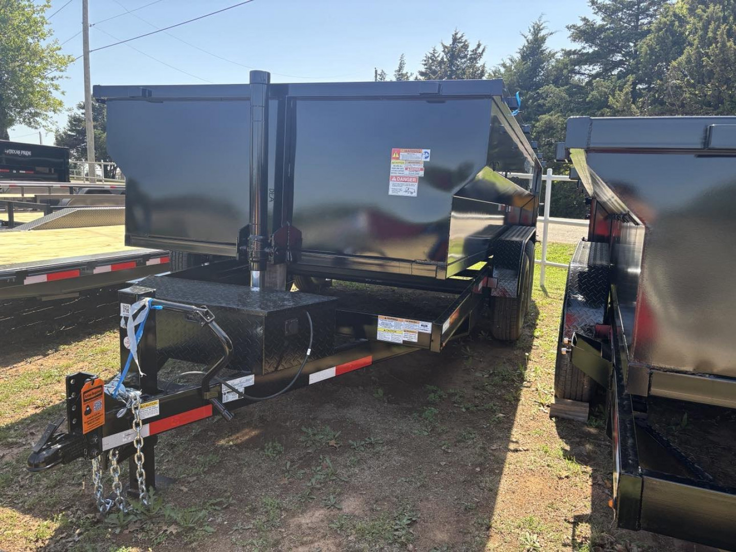 New 2025 Texas Pride Trailers DT7X14X3 Dump Trailer- SPREADER GATE, RAMPS,3/16 FLOOR - NO TARP