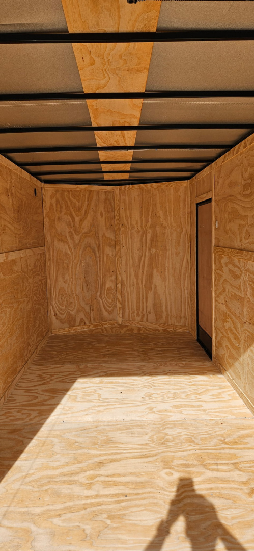 New 2025 FGT 7x14TA Cargo / Enclosed Trailer - BLACKOUT PACKAGE -TWO-TONE-SCREWLESS EXTERIOR-REAR SPOILER