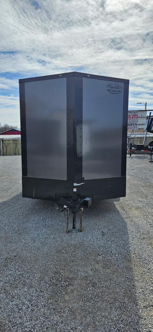 New 2025 FGT 7x14TA Cargo / Enclosed Trailer - BLACKOUT PACKAGE -TWO-TONE-SCREWLESS EXTERIOR-REAR SPOILER