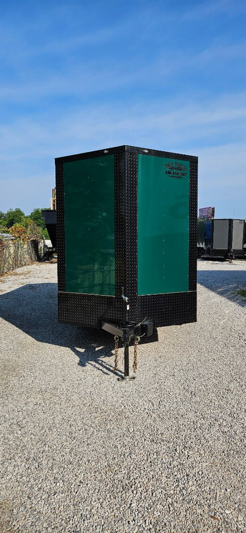 New 2025 FGT 6x12 Tandem Axle Cargo / Enclosed Trailer - BLACKOUT PACKAGE- SPOILER