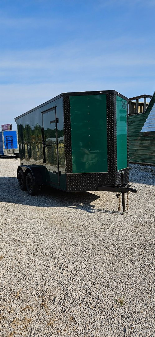 New 2025 FGT 6x12 Tandem Axle Cargo / Enclosed Trailer - BLACKOUT PACKAGE- SPOILER