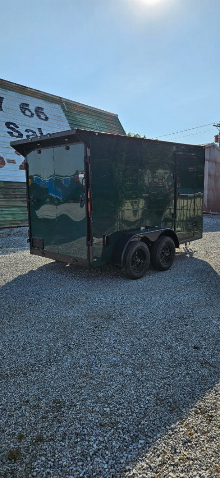 New 2025 FGT 6x12 Tandem Axle Cargo / Enclosed Trailer - BLACKOUT PACKAGE- SPOILER