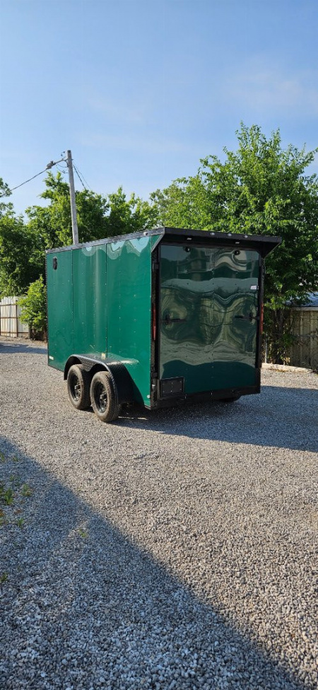 New 2025 FGT 6x12 Tandem Axle Cargo / Enclosed Trailer - BLACKOUT PACKAGE- SPOILER