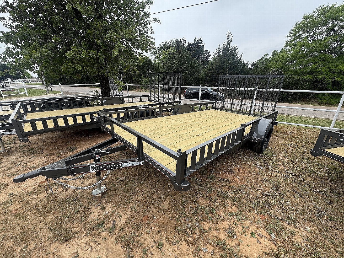 New 2025 Coffee Creek MFG SA 8314 Utility Trailer-ATV RAMPS