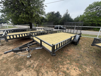 New 2025 Coffee Creek MFG SA 8314 Utility Trailer-ATV RAMPS