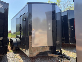 New 2025 FGT FGT7X16TA2 Cargo / Enclosed Trailer - BLACKOUT PACKAGE - SCREWLESS EXTERIOR - FLARE