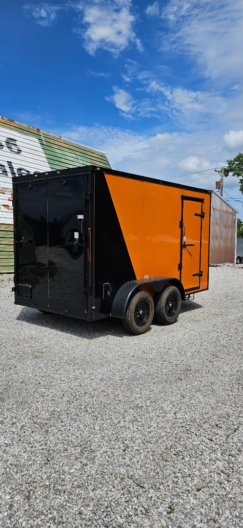 New 2025 FGT 6x12 Tandem Axle Cargo / Enclosed Trailer - BLACKOUT PACKAGE -SCREWLESS - TWO-TONE
