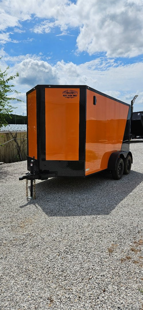 New 2025 FGT 6x12 Tandem Axle Cargo / Enclosed Trailer - BLACKOUT PACKAGE -SCREWLESS - TWO-TONE