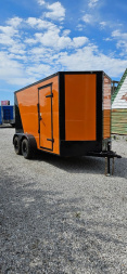 New 2025 FGT 6x12 Tandem Axle Cargo / Enclosed Trailer - BLACKOUT PACKAGE -SCREWLESS - TWO-TONE
