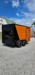 New 2025 FGT 6x12 Tandem Axle Cargo / Enclosed Trailer - BLACKOUT PACKAGE -SCREWLESS - TWO-TONE