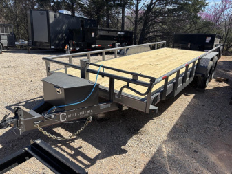 New 2025 Coffee Creek MFG AT 8320TA4 Utility Trailer- 7K AXLES