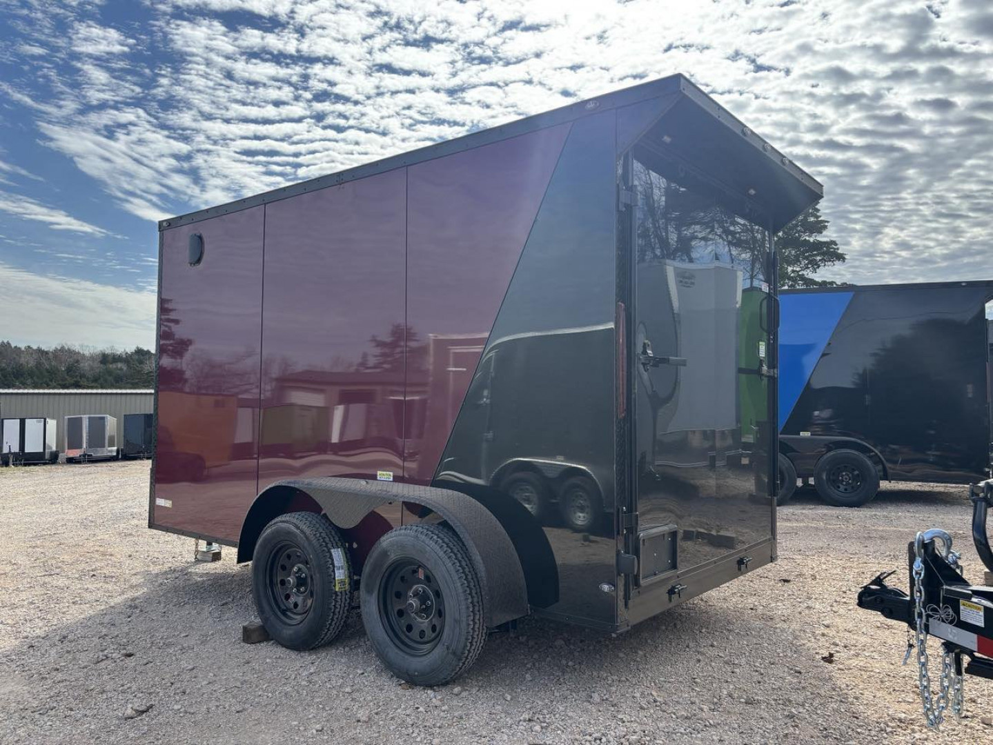 New 2025 FGT 6x12 Tandem Axle Cargo / Enclosed Trailer - BLACKOUT PACKAGE - SCREWLESS EXTERIOR - TWO TONE- SPOILER