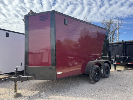 New 2025 FGT 6x12 Tandem Axle Cargo / Enclosed Trailer - BLACKOUT PACKAGE - SCREWLESS EXTERIOR - TWO TONE- SPOILER