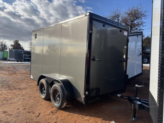 New 2025 FGT 6x12 Tandem Axle Cargo / Enclosed Trailer - BLACKOUT PACKAGE - SEMI SCREWLESS EXTERIOR