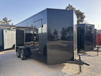 New 2025 FGT FGT7X16TA2 Cargo / Enclosed Trailer - BLACKOUT PACKAGE - SCREWLESS EXTERIOR - FLARE