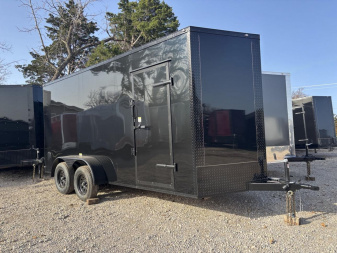 New 2025 FGT FGT7X16TA2 Cargo / Enclosed Trailer - BLACKOUT PACKAGE - SCREWLESS EXTERIOR