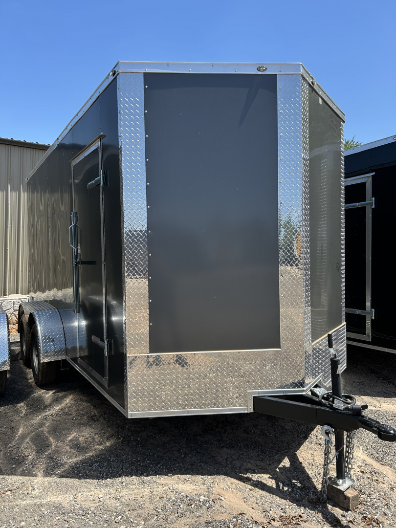 New 2025 FGT 7x14TA Cargo / Enclosed Trailer-semi screwless