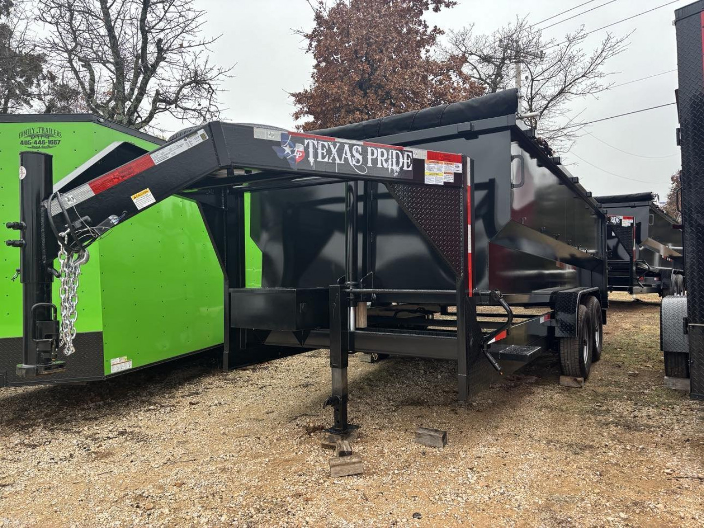 New 2025 Texas Pride Trailers 7X16X4 GN Dump Trailer