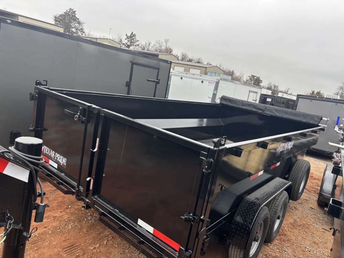 New 2025 Texas Pride Trailers 7X16X3 Dump Trailer - UPGRADES