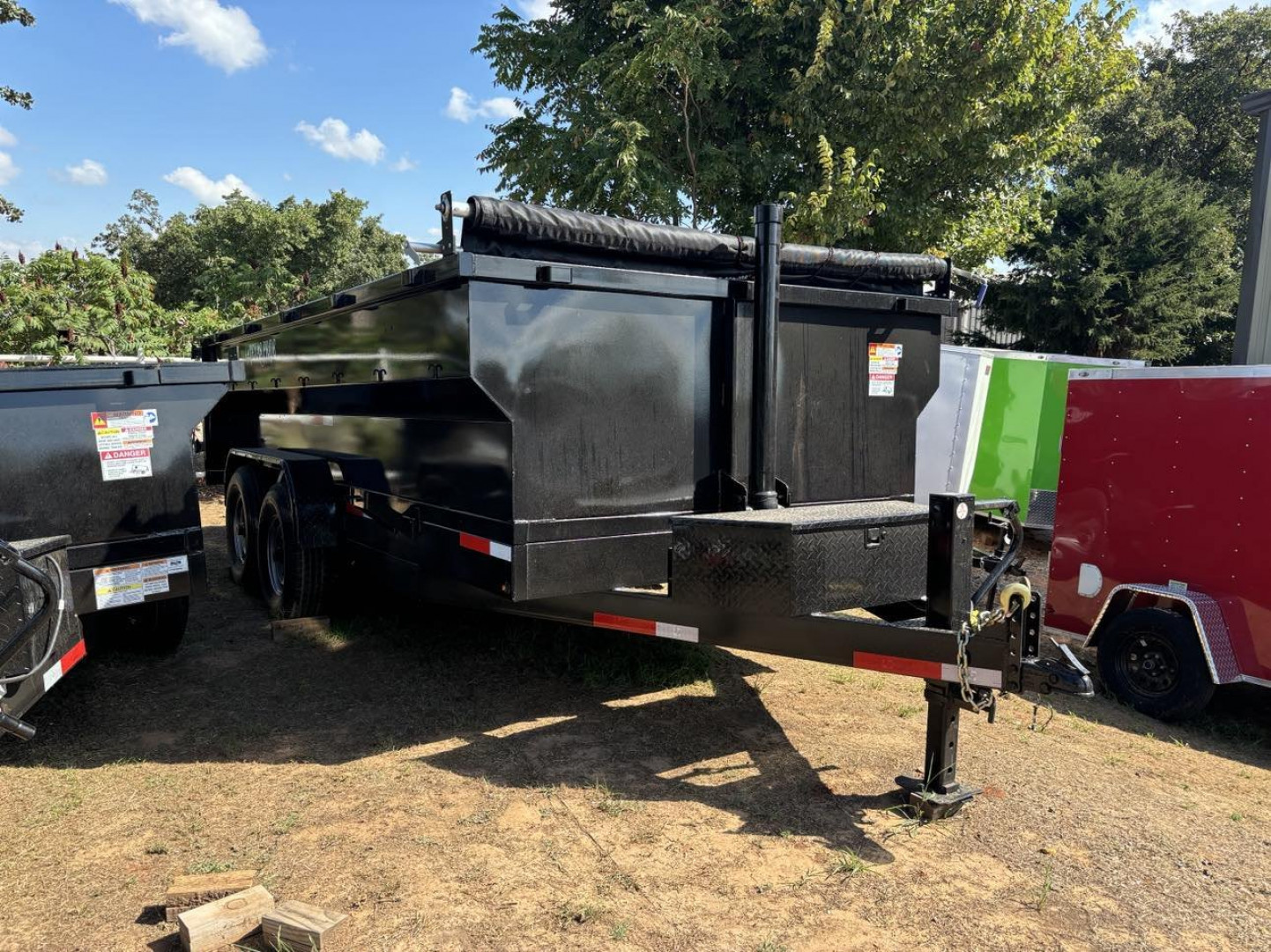 New 2025 7x16x3 Texas Pride Trailers Dump Trailer