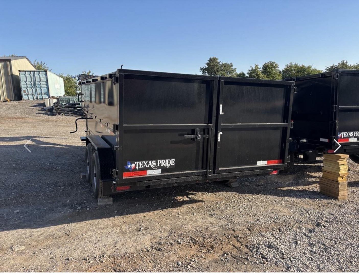New 2025 Texas Pride Trailers Gooseneck 7x16x4ft sidewalls 8K axles Dump Trailer