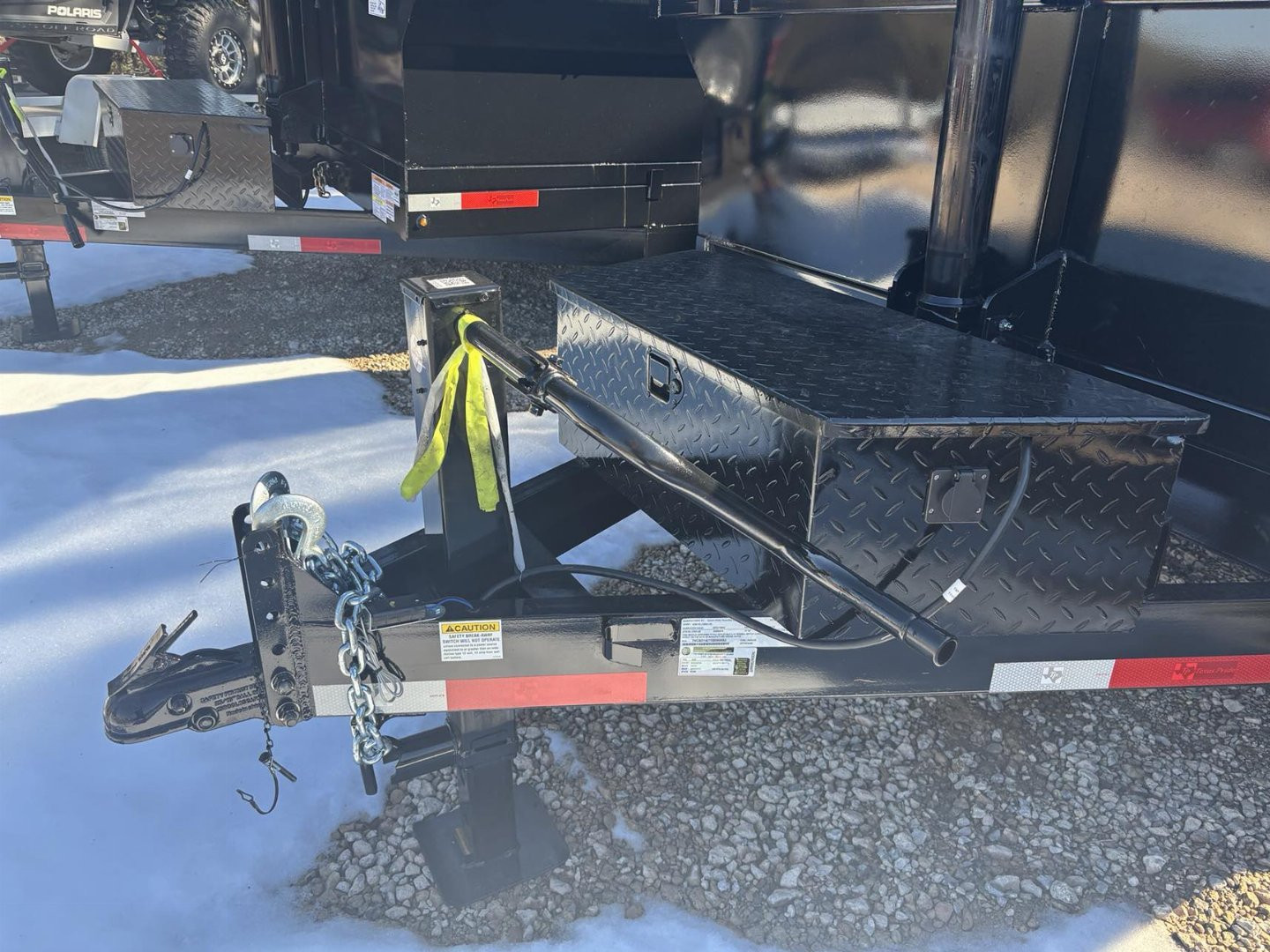 New 2025 7X12 Texas Pride Dump Trailer (2ft Sidewalls)