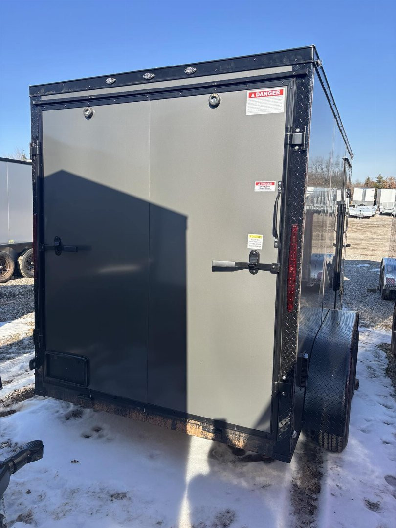 New 2025 FGT 6x12 Tandem Axle Cargo / Enclosed Trailer - BLACKOUT PACKAGE -SEMI SCREWLESS EXTERIOR - EXTENDED TONGUE