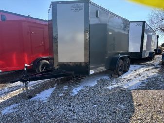 New 2025 FGT 6x12 Tandem Axle Cargo / Enclosed Trailer - BLACKOUT PACKAGE -SEMI SCREWLESS EXTERIOR - EXTENDED TONGUE