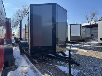 New 2025 FGT 6x12 Tandem Axle Cargo / Enclosed Trailer - BLACKOUT PACKAGE -SEMI SCREWLESS EXTERIOR - EXTENDED TONGUE