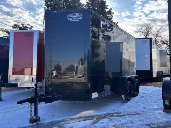 New 2025 FGT 6x12 Tandem Axle Cargo / Enclosed Trailer - BLACKOUT PACKAGE- SEMI SCREWLESS EXTERIOR