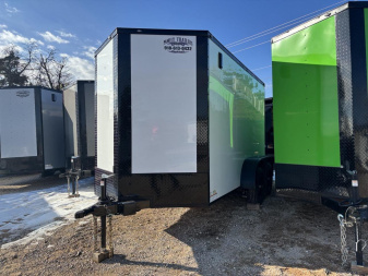 New 2025 FGT 6x12 Tandem Axle Cargo / Enclosed Trailer - BLACKOUT PACKAGE- SEMI SCREWLESS EXTERIOR