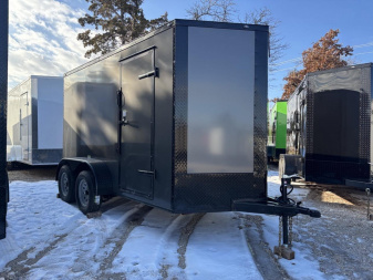 New 2025 FGT 6x12 Tandem Axle Cargo / Enclosed Trailer - BLACKOUT PACKAGE -SEMI SCREWLESS EXTERIOR