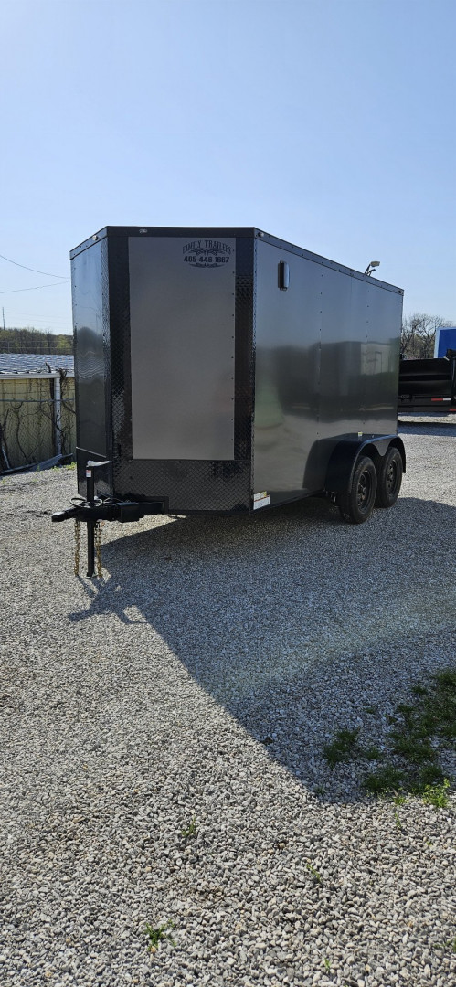 New 2025 FGT 6x12 Tandem Axle Cargo / Enclosed Trailer - BLACKOUT PACKAGE - SEMI SCREWLESS EXTERIOR