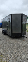 New 2025 FGT FGT7X16TA2 Cargo / Enclosed Trailer - BLACKOUT PACKAGE-SEMI-SCREWLESS