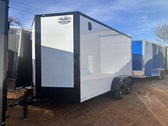 New 2025 FGT 7x14TA Cargo / Enclosed Trailer - SEMI SCREWLESS EXTERIOR-BLACKOUT PKG