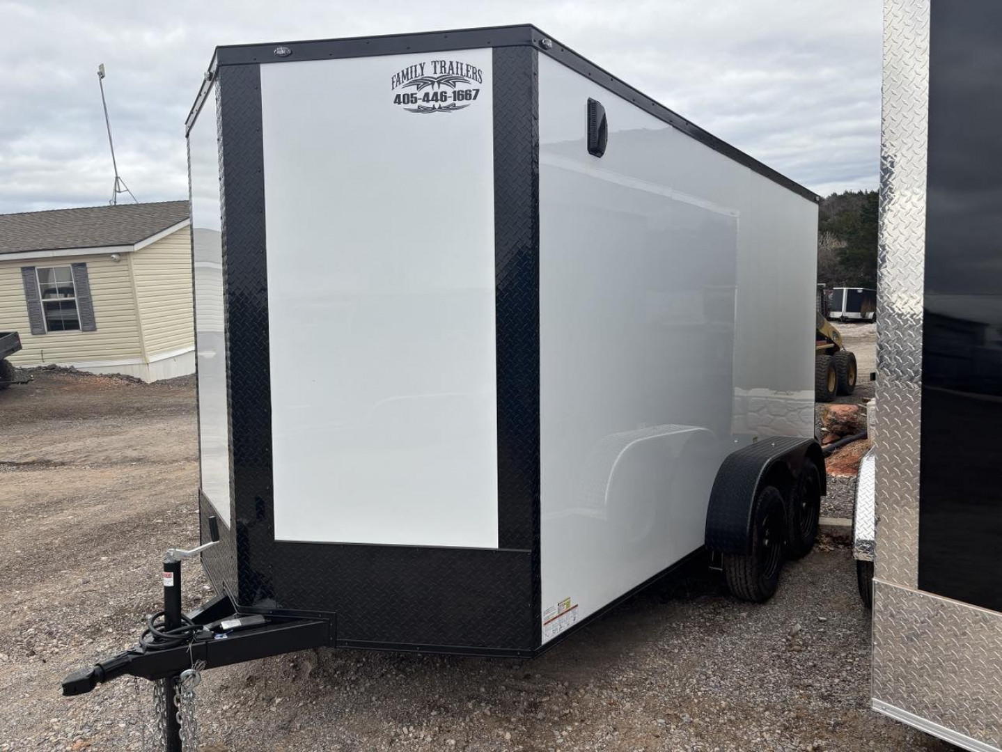 New 2025 FGT 7x14TA Cargo / Enclosed Trailer- Blackout pkg.- Semi-Screwless exterior