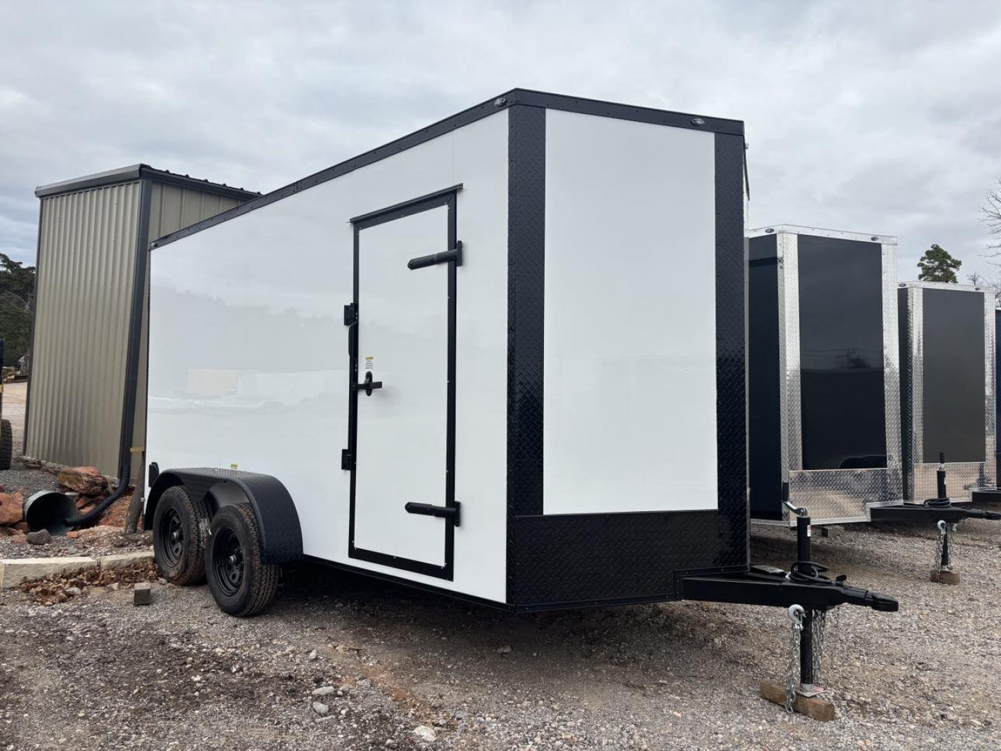 New 2025 FGT 7x14TA Cargo / Enclosed Trailer- Blackout pkg.- Semi-Screwless exterior