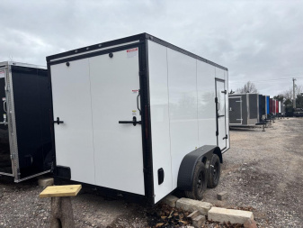 New 2025 FGT 7x14TA Cargo / Enclosed Trailer- Blackout pkg.- Semi-Screwless exterior