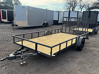 New 2025 Coffee Creek MFG 83x14SA Utility Trailer