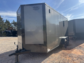 New 2025 FGT FGT7X16TA2 Cargo / Enclosed Trailer - BLACKOUT PACKAGE - A/C-D-rings-2 Windows-Electrical Pkg-RV lock-MAG WHEELS