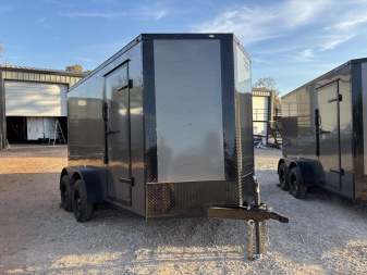 New 2025 FGT 6x12 Tandem Axle Cargo / Enclosed Trailer - BLACKOUT PACKAGE