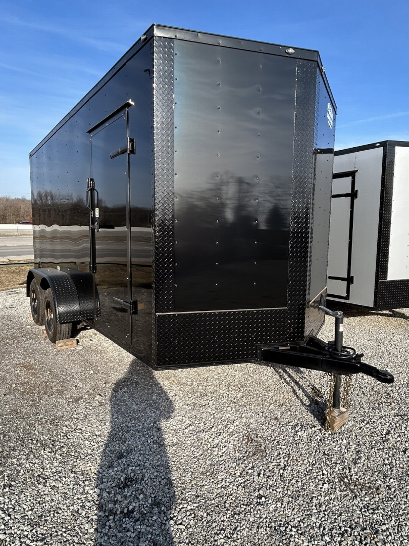 New 2025 FGT 7x14TA Cargo / Enclosed Trailer - BLACKOUT PACKAGE