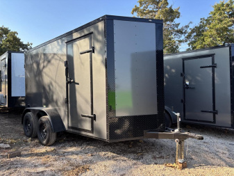 New 2025 FGT 6x12 Tandem Axle Cargo / Enclosed Trailer - BLACKOUT PACKAGE
