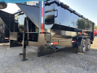 New 2025 7x16x4 Texas Pride Trailers Dump Trailer
