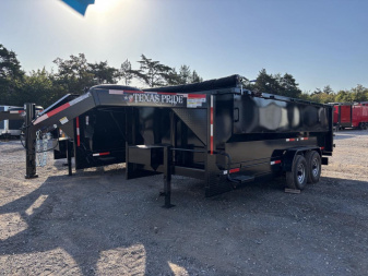 New 2025 7x16x4 Texas Pride Trailers Dump Trailer