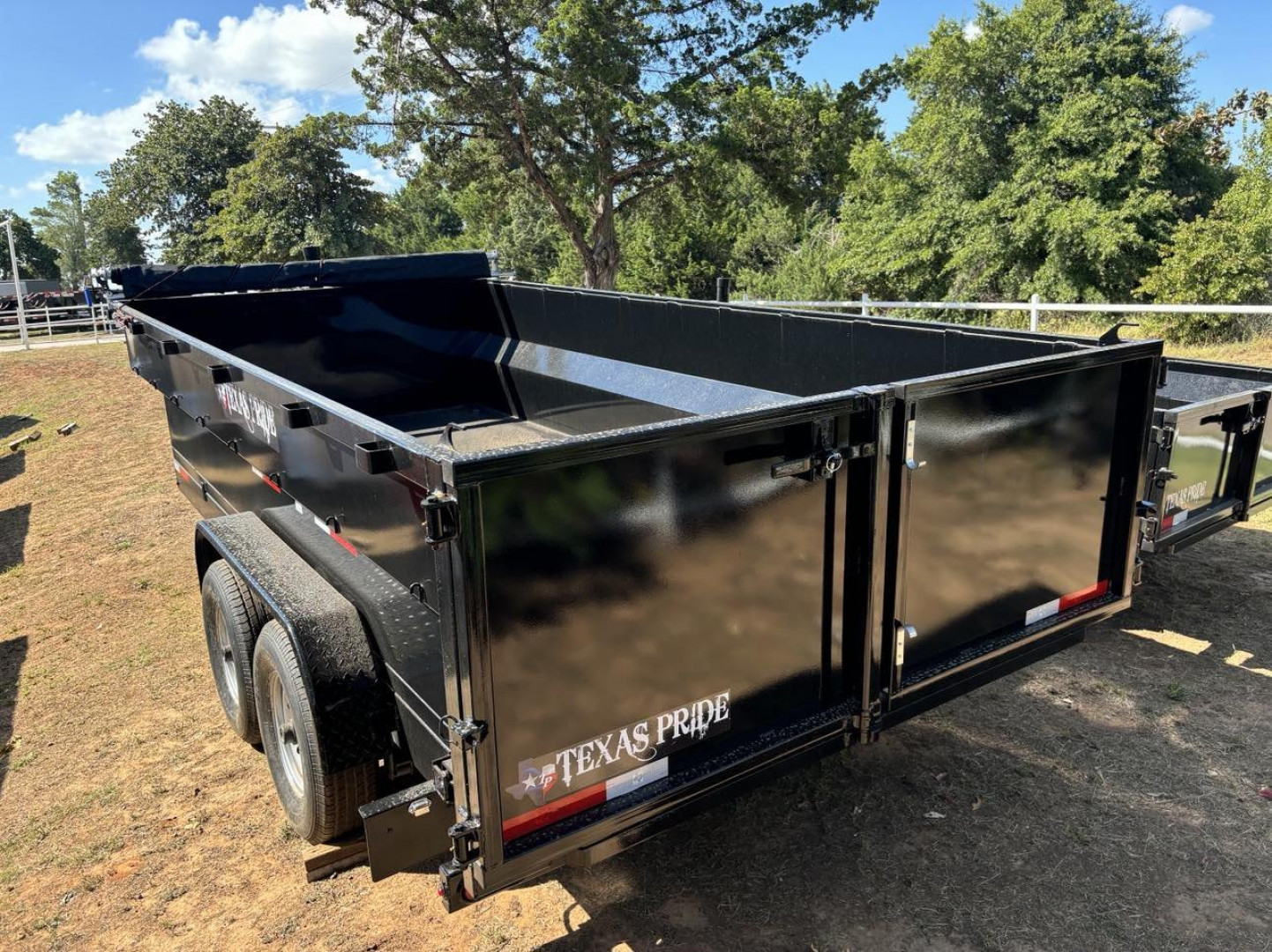 New 2025 7x16x3 Texas Pride Trailers Dump Trailer