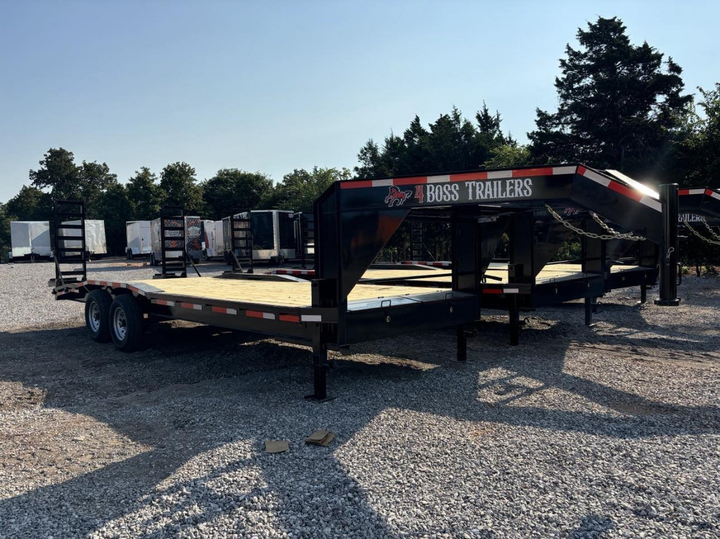 New 2024 4Boss Trailers 102X22 LOWBOY Equipment Trailer