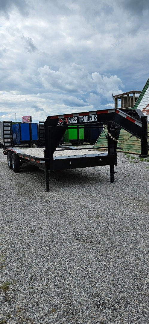 New 2024 4Boss Trailers 102X20 GN LOWBOY Equipment Trailer