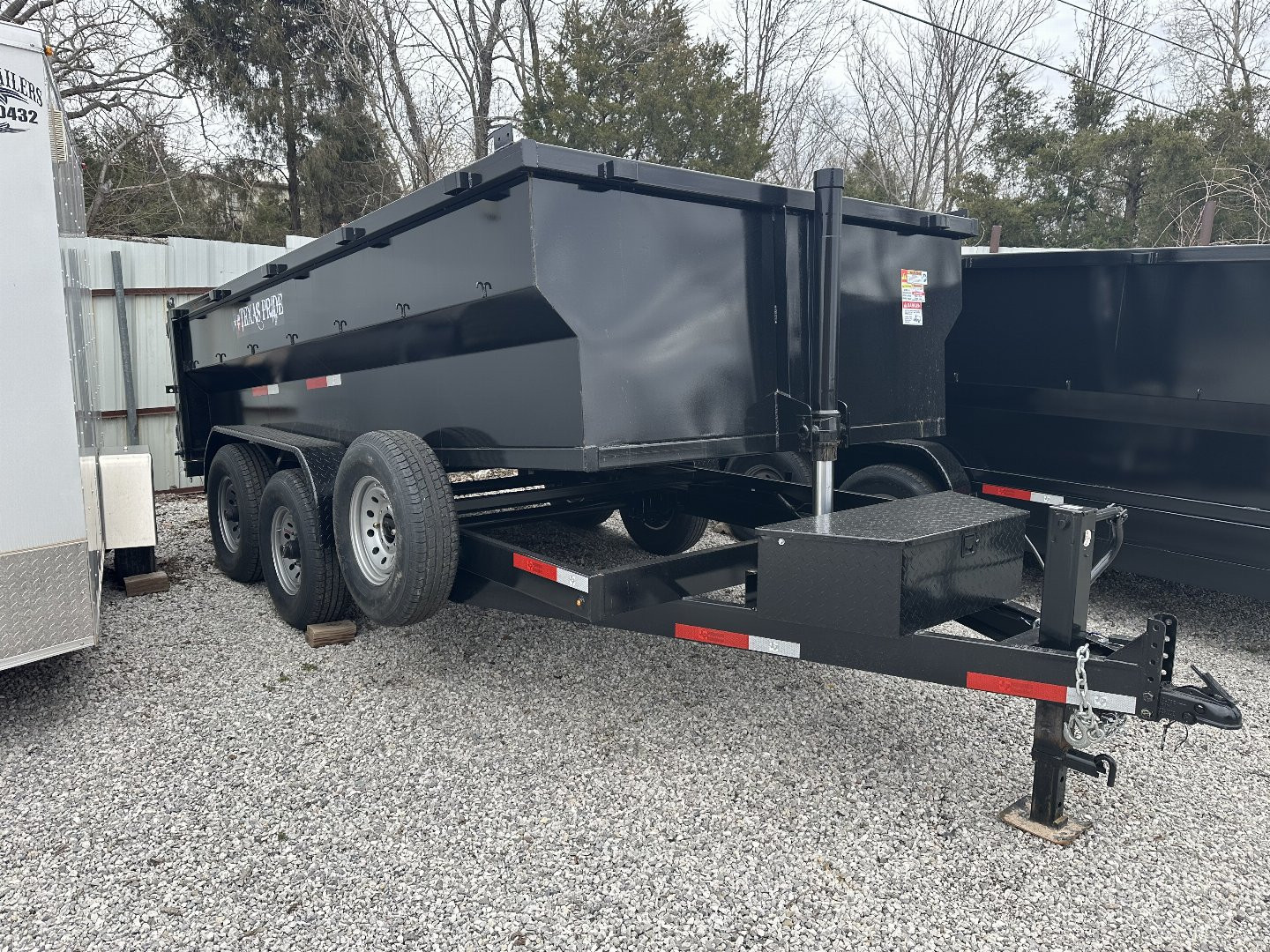 New 2024 Texas Pride Trailers DT71414KBP Dump Trailer 3ft Sidewalls