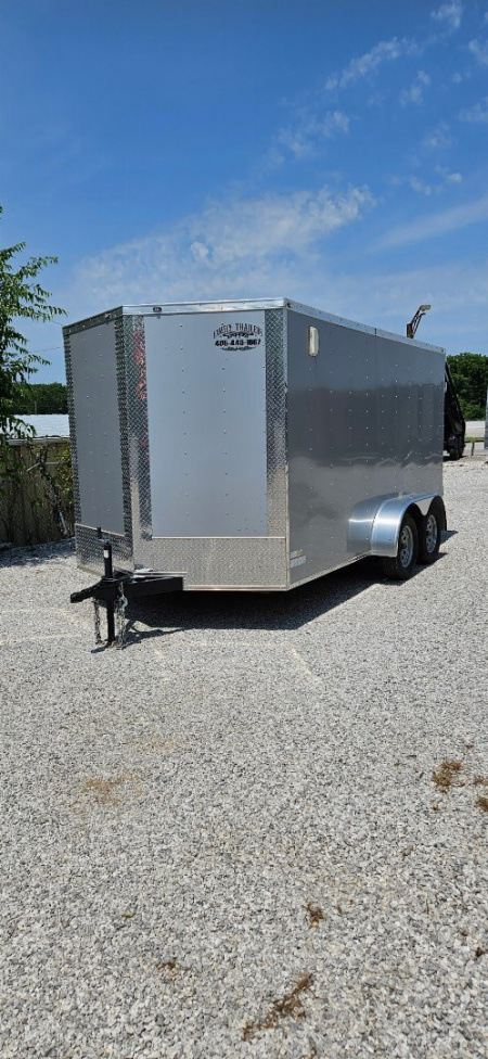 New 2024 FGT 7X14 TANDEM AXLE Cargo / Enclosed Trailer REAR FOLDING DOORS